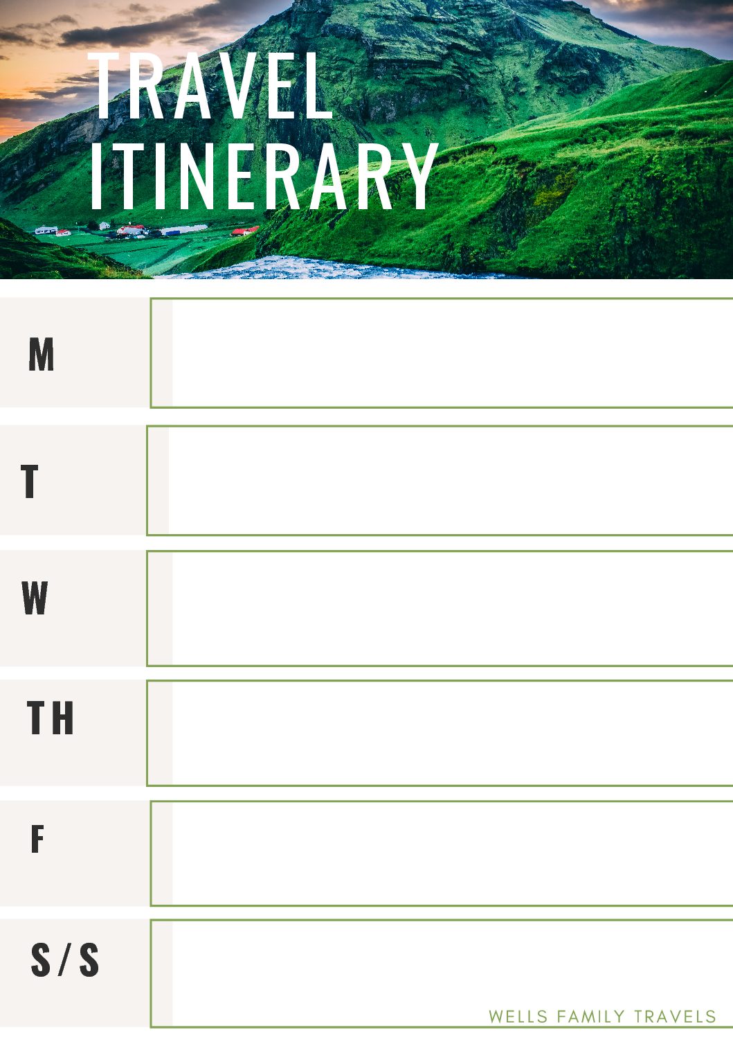 Trip Planning Printables | Wells Family Travels